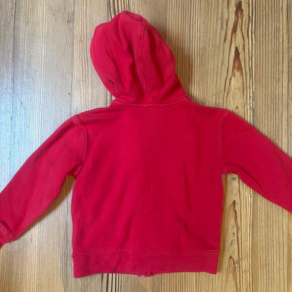 Polo Ralph Lauren red long sleeve full zip toddler hoodie sweatshirt SIZE 4T - Picture 5 of 5